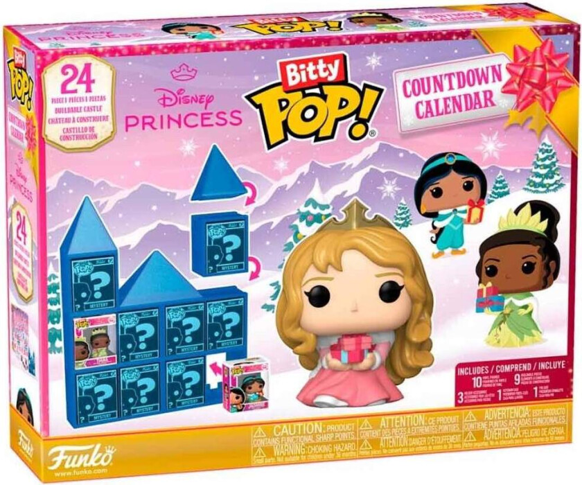 Disney Princess Bitty Pop adventskalender med 24 samlefigurer