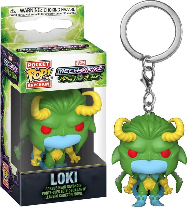 Marvel Monster Hunters Loki Pocket POP nøkkelring, samleobjekt