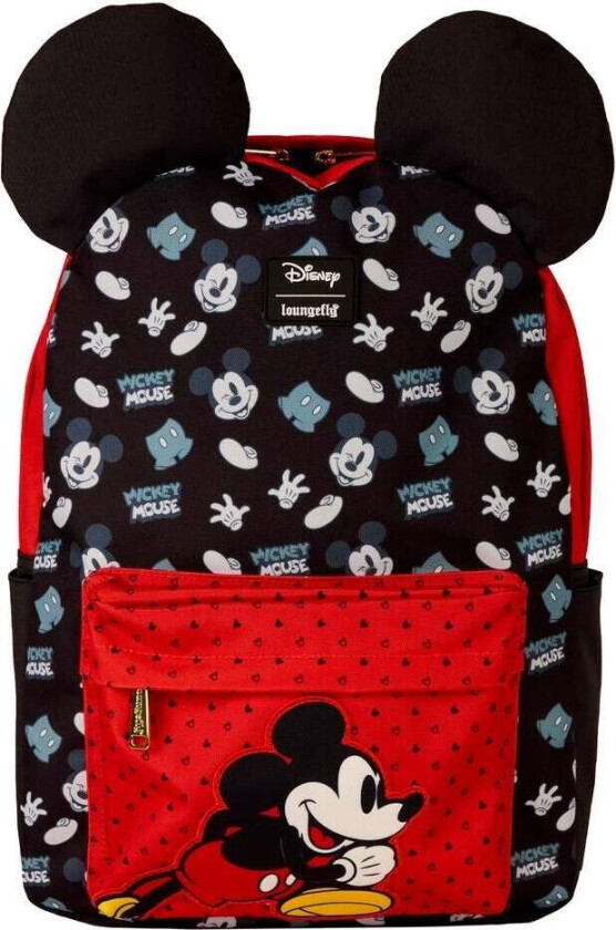 Mikke Mus Nylon ryggsekk 43 cm for barn og voksne