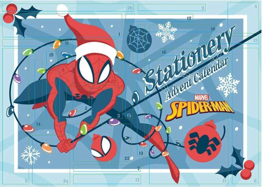 Spiderman adventskalender med 24 ferieoverraskelser