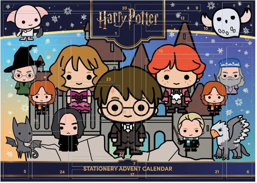 Harry Potter adventskalender med 24 temagaver og overraskelser
