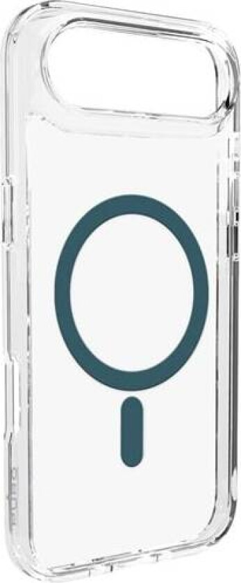 Lite Mag TPU+PC-etui kompatibelt med MagSafe for iPhone 17 Air - gjennomsiktig med turkis ring