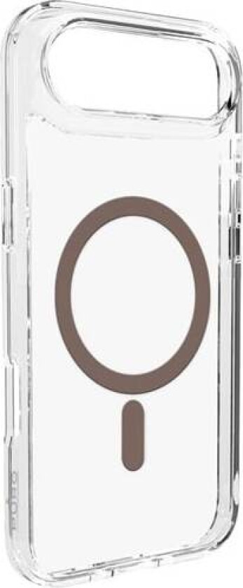 Lite Mag TPU+PC-etui kompatibelt med MagSafe for iPhone 17 Air - gjennomsiktig med brun ring