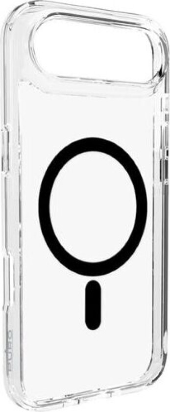 Lite Mag TPU+PC-etui kompatibelt med MagSafe for iPhone 17 Air - gjennomsiktig med svart ring
