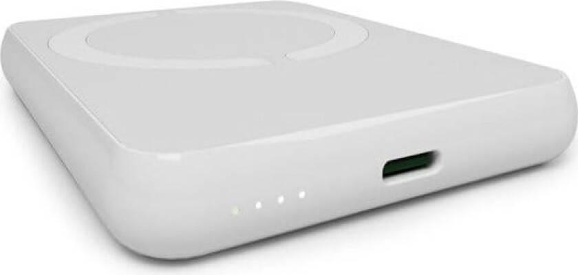 Power Mag Power Bank 5000 mAh 20 W Power Delivery USB-C - Hvit