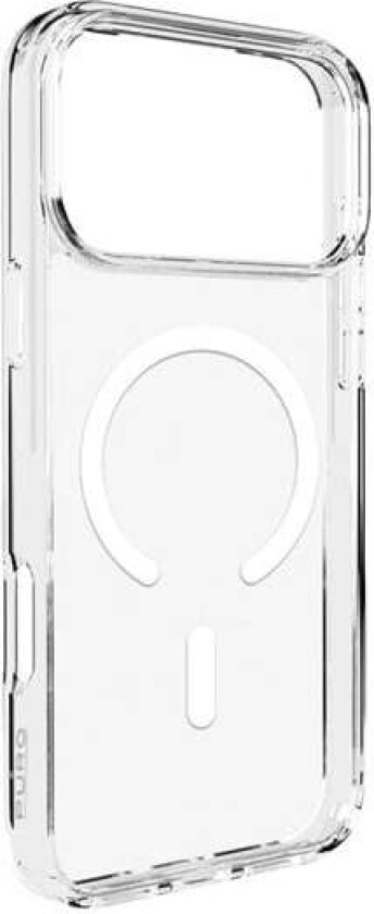 Lite Mag TPU+PC-etui for iPhone 17 Pro Max - gjennomsiktig med hvit ring, MagSafe-kompatibel