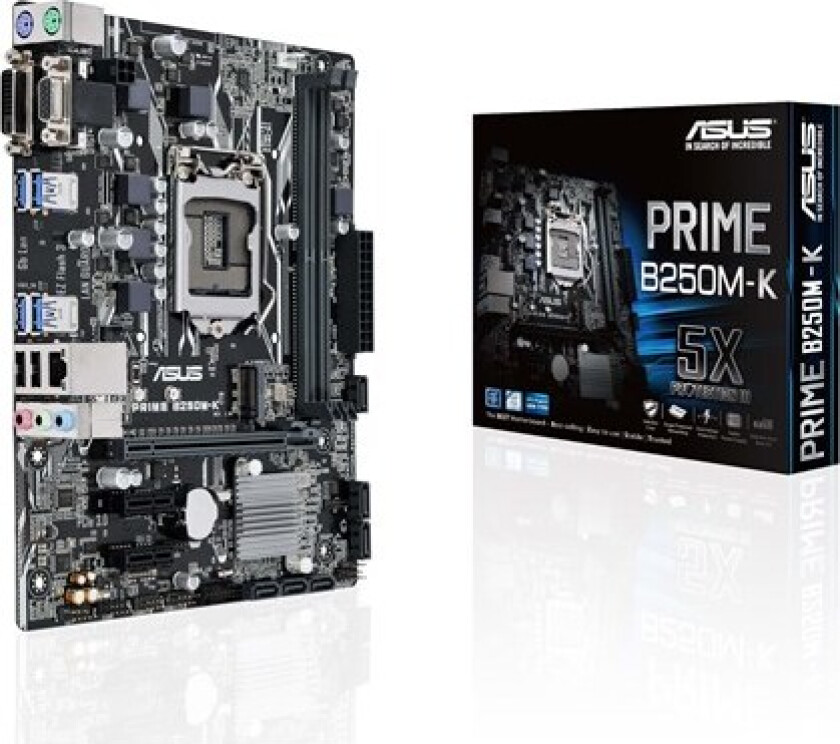 PRIME B250M-K Hovedkort - Intel B250 - Intel LGA1151 socket - DDR4 RAM - Micro-ATX