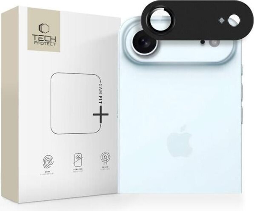 Camfull Fit+ kameradeksel for iPhone 17 Air - svart