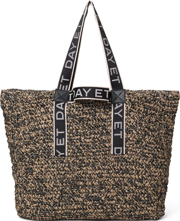 Day Lb Straw Bag - Black - ONE SIZE