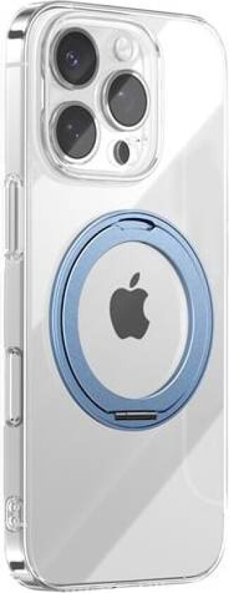 JR-16JL6-etui for iPhone 16 Pro Max Ultratynn MagSafe-kompatibel med 360° ringstativ - blå