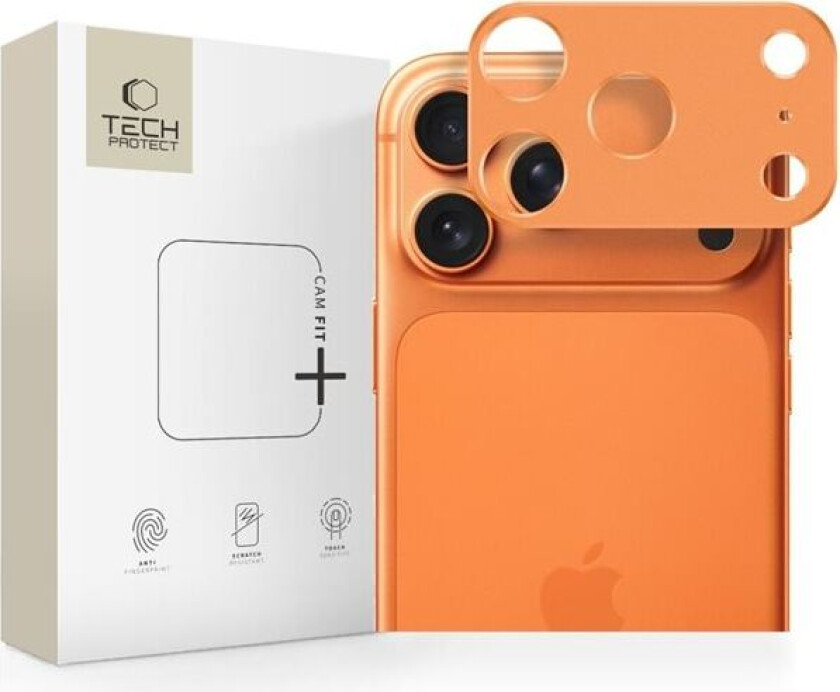 Camalloy Fit+ kameradeksel for iPhone 17 Pro - oransje