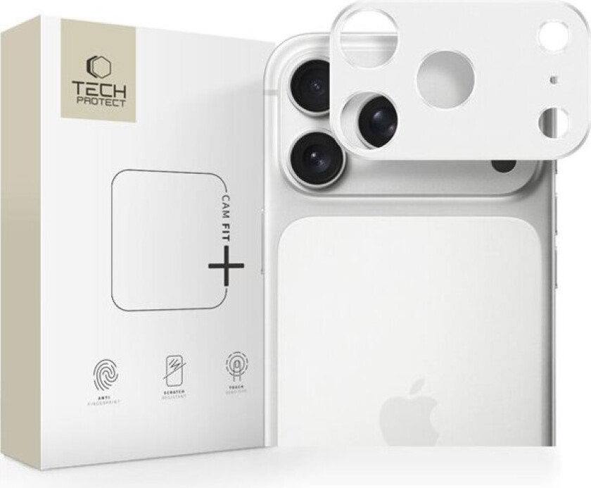 Camalloy Fit+ kameradeksel for iPhone 17 Pro Max - Sølv