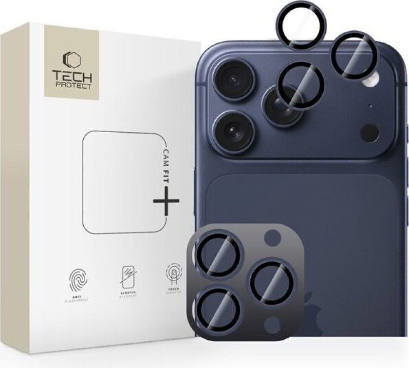 Camring Fit+ iPhone 14/15/16/17 Pro/Max Kameradeksel - Blå