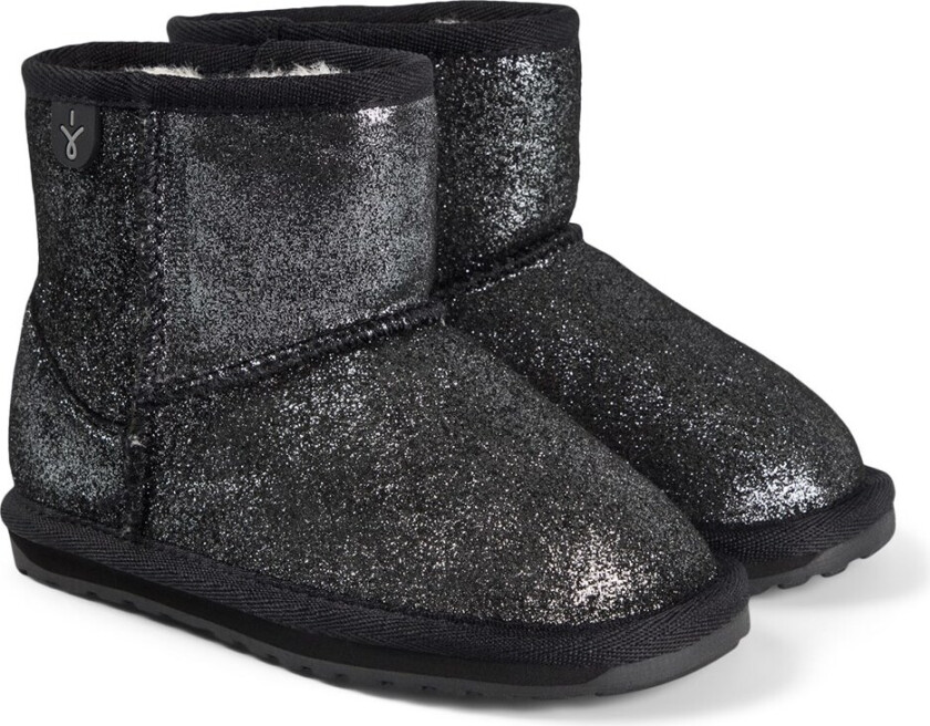 Emu Australia Wallaby Mini Metallic Støvler Black Black 24 EU Svart 24 EU kvinne
