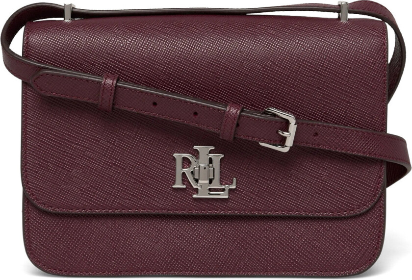 Crosshatch Leather Medium Sophee Bag - Burgundy - ONE SIZE