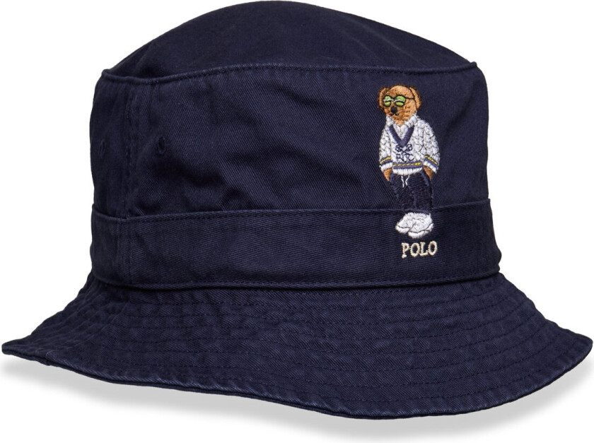 Polo Bear Twill Bucket Hat - Navy - S/M