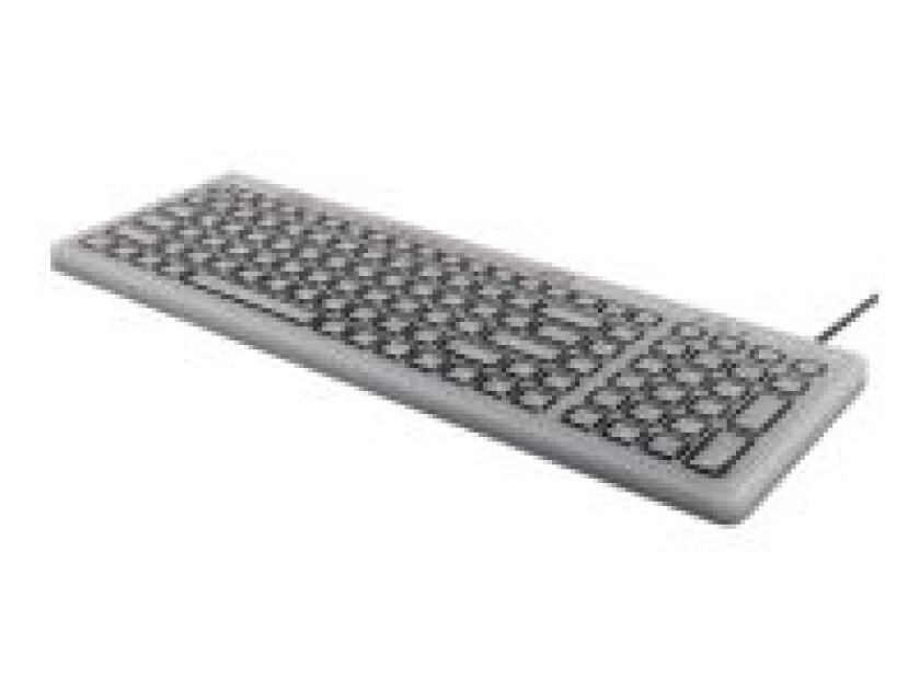 Silicon Keyboard Grey/Black - Tastatur - Nordisk - Grå