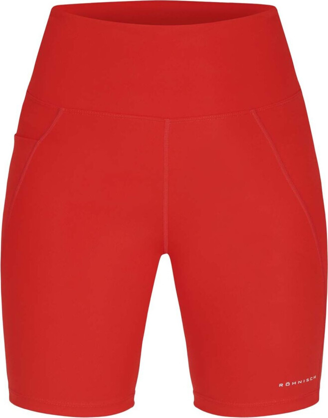 Women's Flattering High Waist Bike Tights Fiery Red XS, Fiery Red