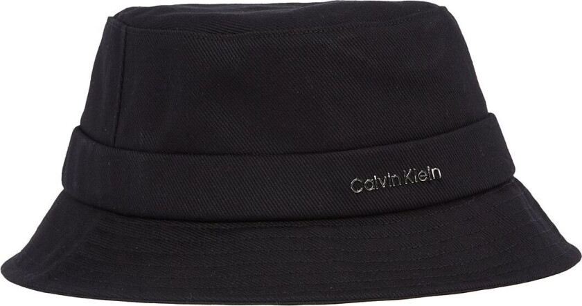 Back Tie Cotton Twill Bucket - Black - ONE SIZE