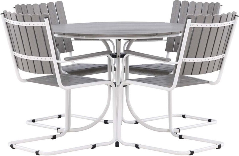 Holmsund salongsett 5 deler grå.