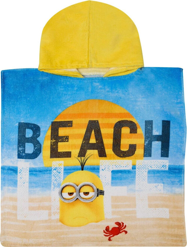 Poncho Minions 50X100Cm, 100% Cotton - Multi/patterned - 50X100CM