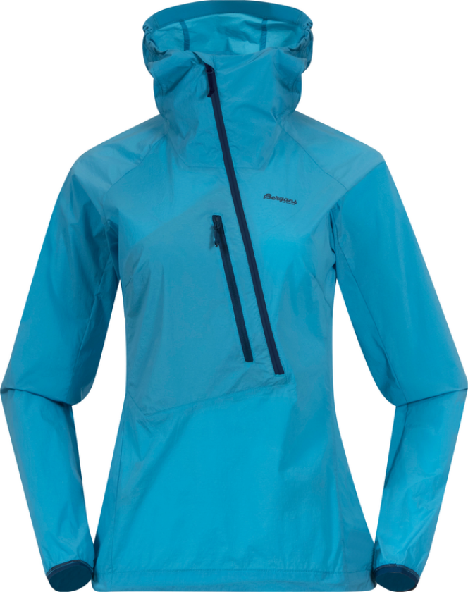 Bergans Of Norway Cecilie Light Wind Anorak Dame Clear Ice Blue XS