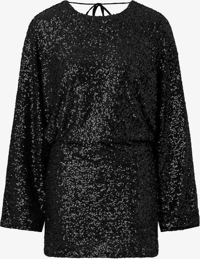 Plajettkjole Sequin Mini Dress - Svart