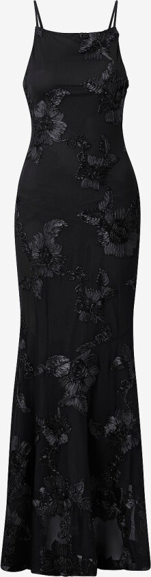 Bilde av Maxikjole Embroidery Dress - Svart