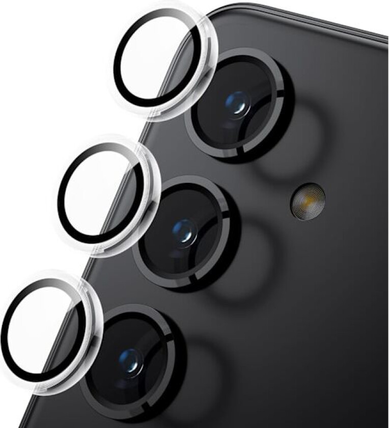 Samsung Galaxy S24 5G Kameralinsebeskytter, Knusesikker Skjermbeskytter i Herdet Glass med Metallringdeksel og Filmtilbehør