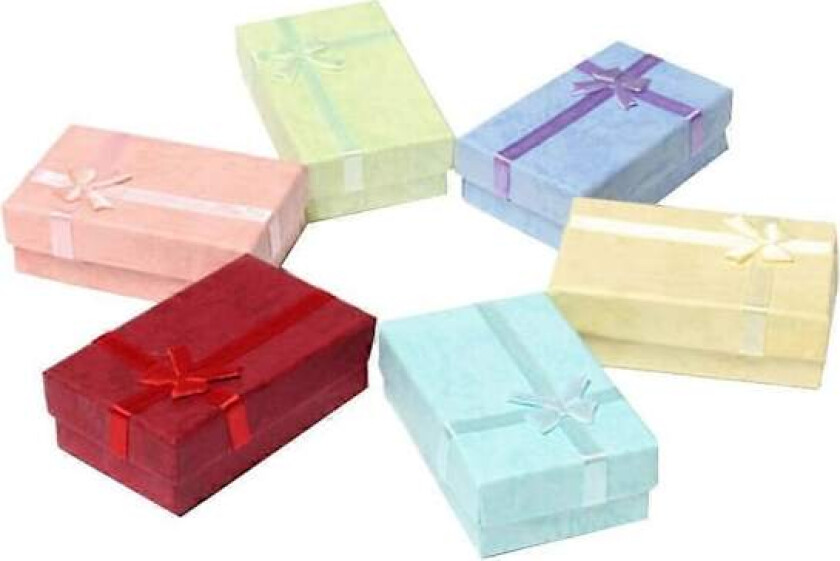 12 stk Smykkeskrin Gaveeske Smykkeinnpakningsboks Smykkeskrin Emballasje Smykkeskrin Liten Gaveeske
