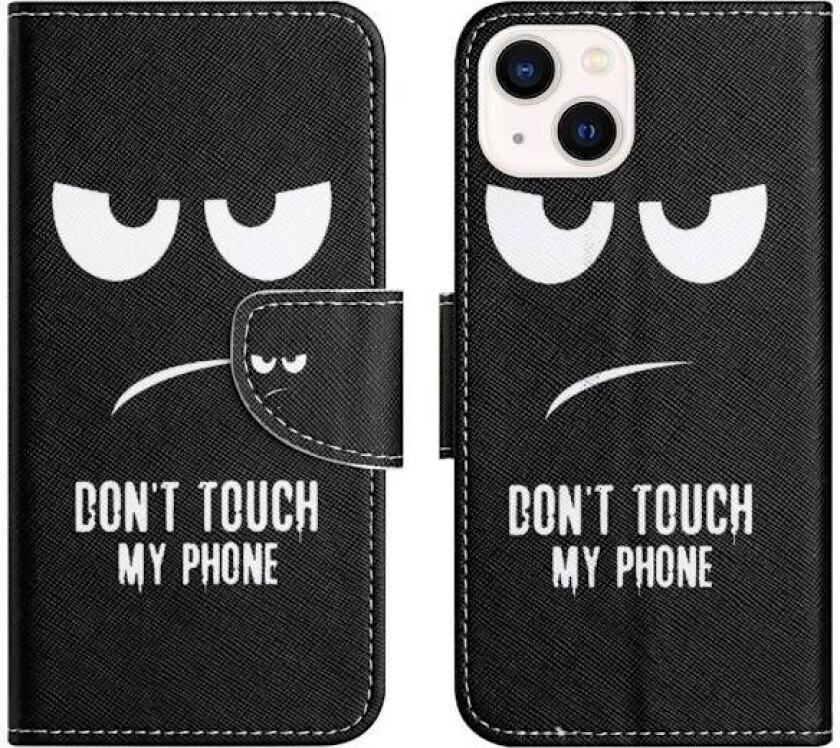 Til iPhone 15 Lommebok-deksel Mønsterdeksel - Ikke rør