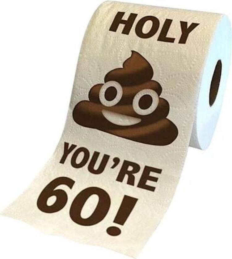Bilde av 1 rull rolig toalettpapir, morsomme bursdagsruller 60 - spotttilbud
