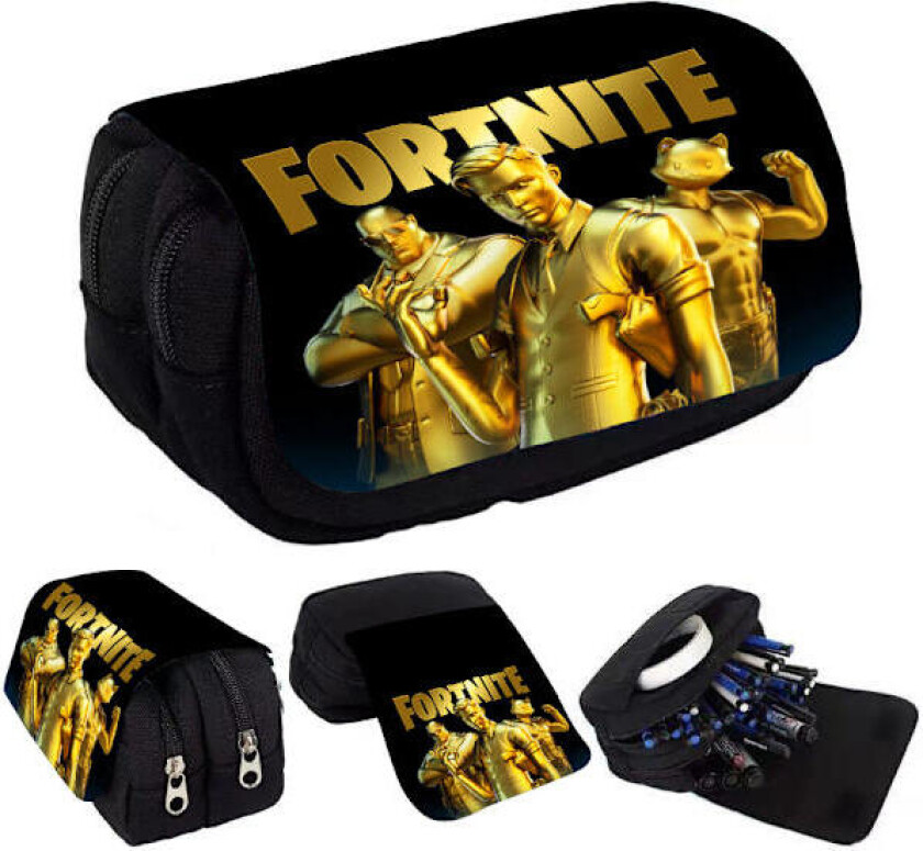 F-ortnite penal skolesaker veske stor kapasitet penal tilbehør kosmetiske vesker C