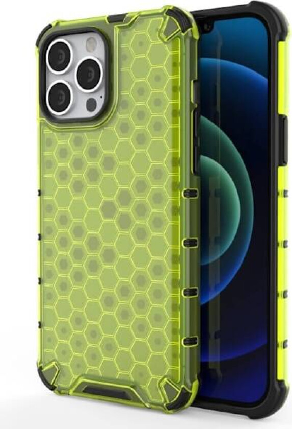 Bofink Honeycomb iPhone 14 Pro deksel - Grønn