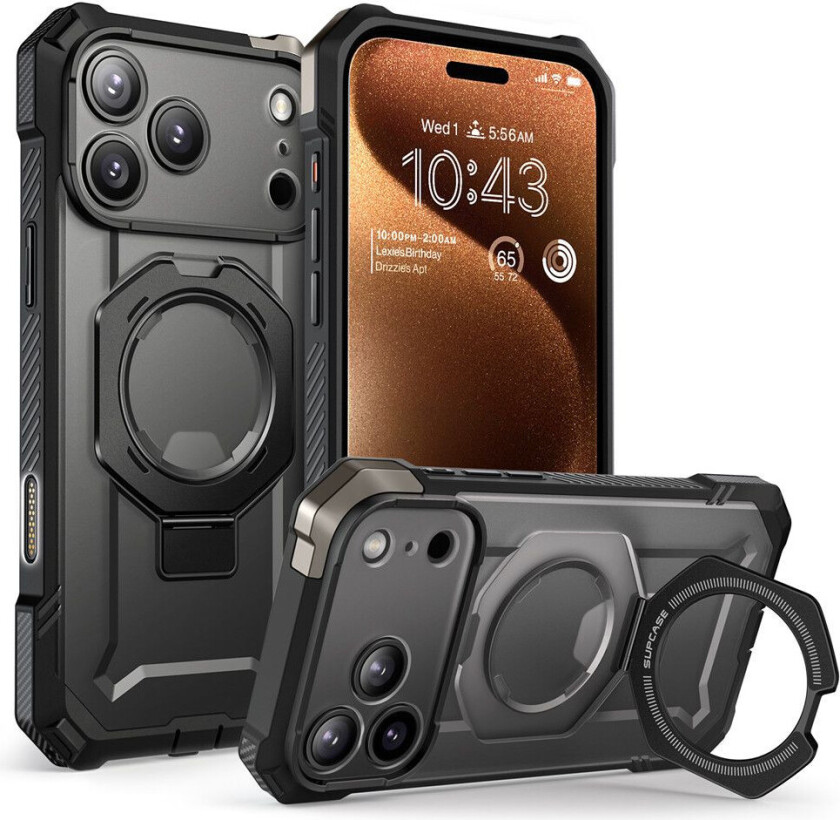 UB Grip Mag MagSafe Deksel for iPhone 17 Pro Max - Sort