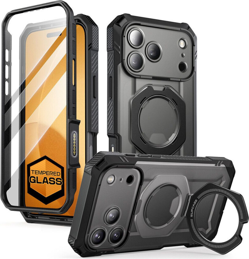 UB Grip Pro Mag MagSafe Deksel til iPhone 17 Pro - Svart