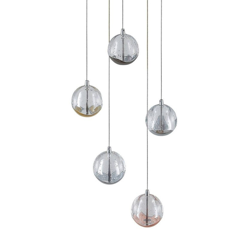 Hayley LED-pendellampe, 5 lyskilder