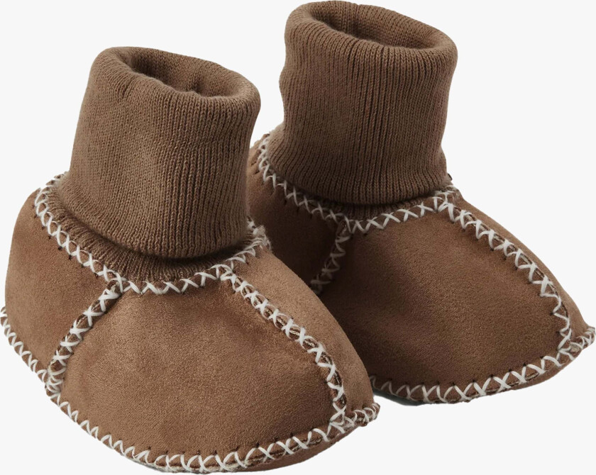 Cosy Mocs Tøfler, Chocolate, 0-6 md. - Innesko & Tøfler