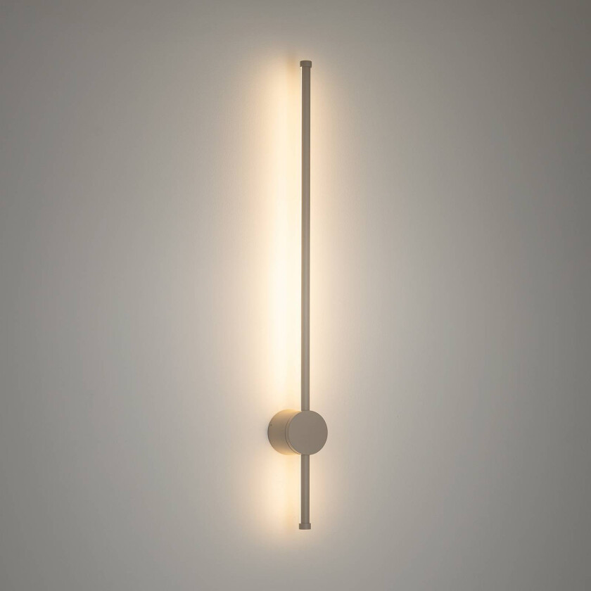 LED-vegglampe Orla M, sand, aluminium, høyde 97 cm