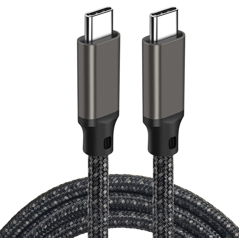 3M USB-C til USB-C hurtigladekabel - Svart Titanium 2 m