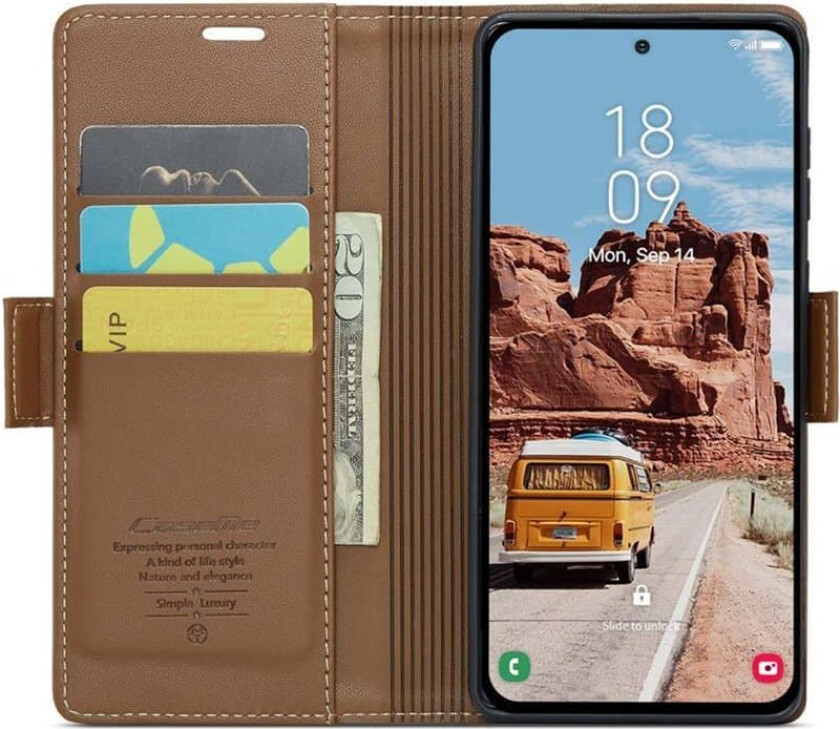 CaseMe mobildeksel 023 Samsung Galaxy S25 FE - Brun