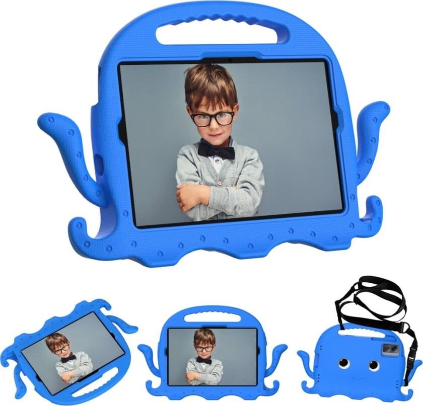 Samsung Galaxy Tab A9+ EVA-etui Tegneserie blekksprutdeksel til nettbrett - Blå