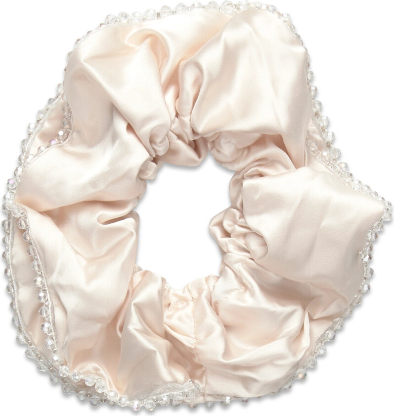 Luster Bead Scrunchie - Cream - ONE SIZE