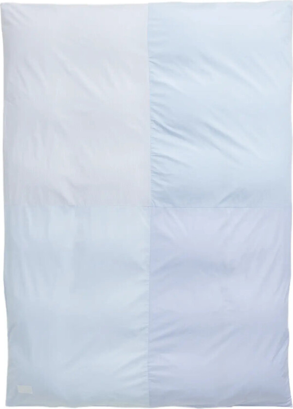 Wall Street Poplin Patchwork Duvet Cover - Blue - 140X200CM