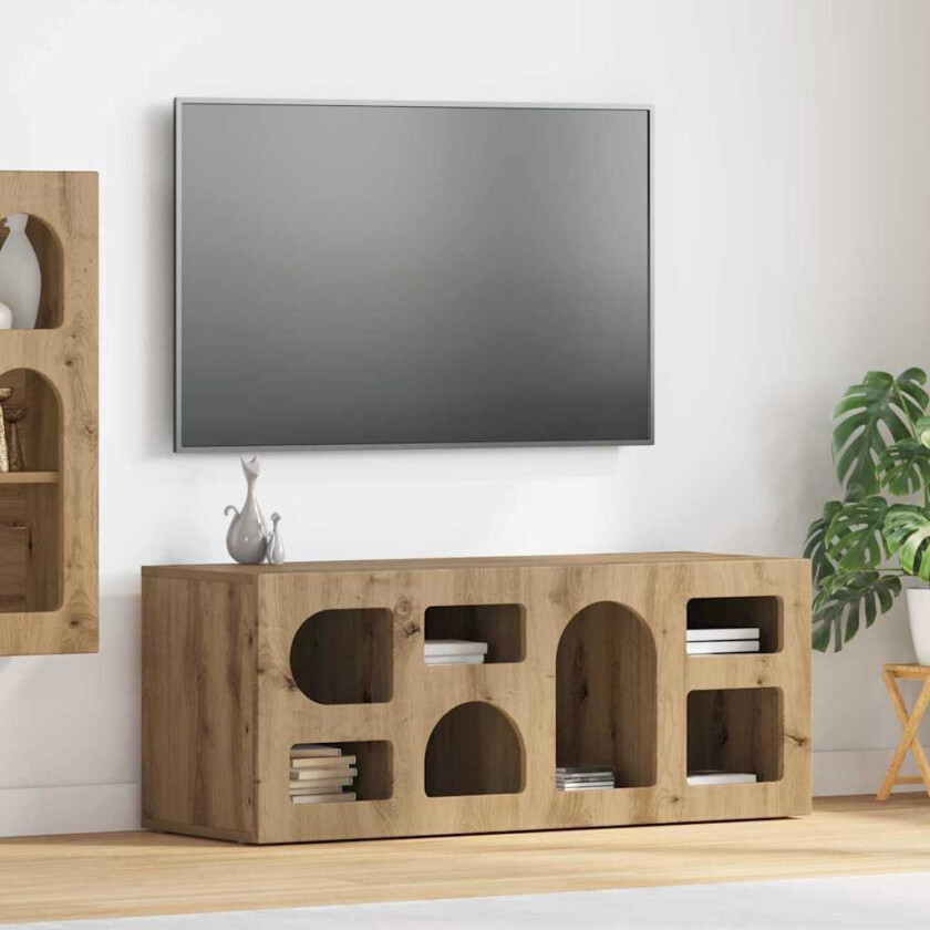 TV-skap Artisan Eik 100 x 35 x 40 cm Konstruert tre