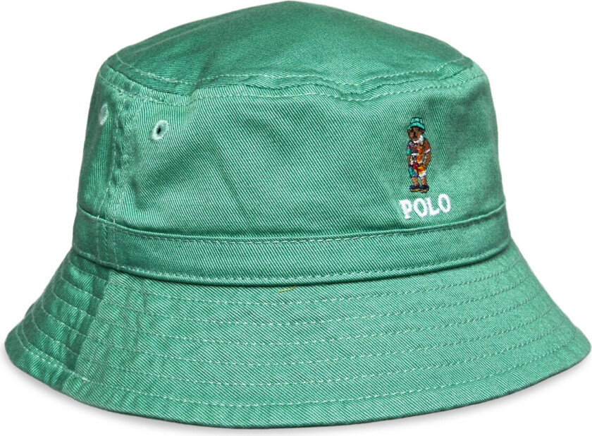Polo Bear Cotton Twill Bucket Hat - Green - 53-74