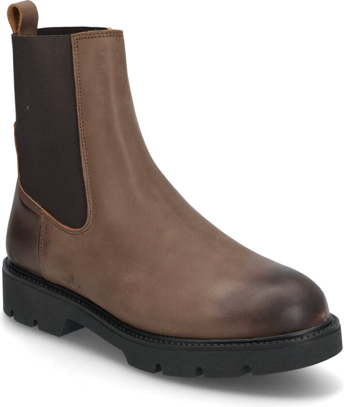 Biaothilia Warmlined Chelsea Boot Waxed Leather - Brown - 41