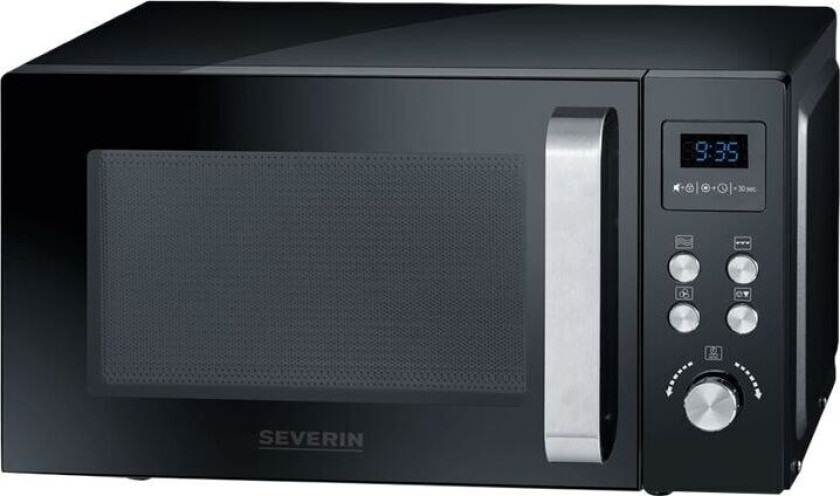 Severin MW 7752 - Mikrobølgeovn med konveksjon og grill - 23 liter - 900 W - svart