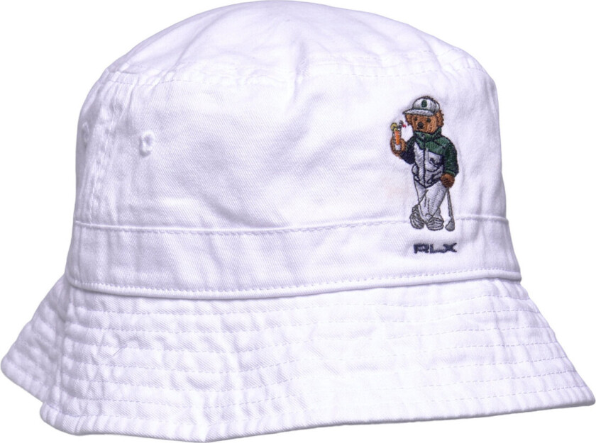 Polo Bear Twill Bucket Hat - White - ONE SIZE