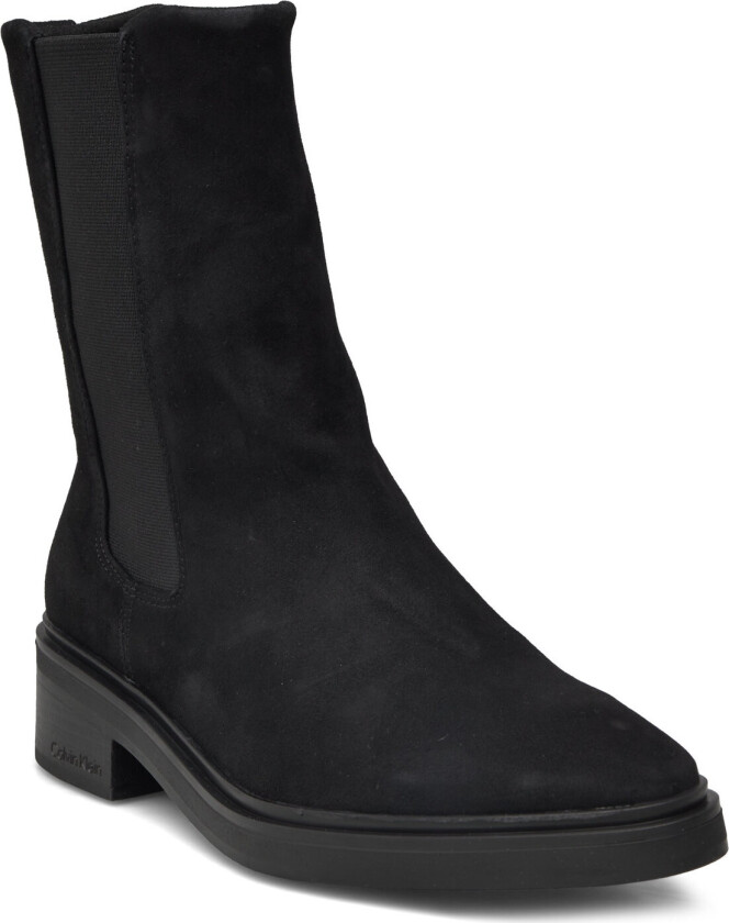 Heel Chelsea Boot 30 Sue - Black - 38